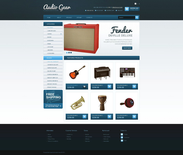 Audio Gear Shopify Theme