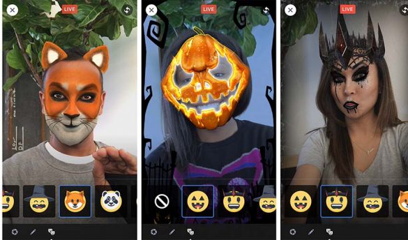 Facebook Launches Augmented Reality Selfie “Masks”