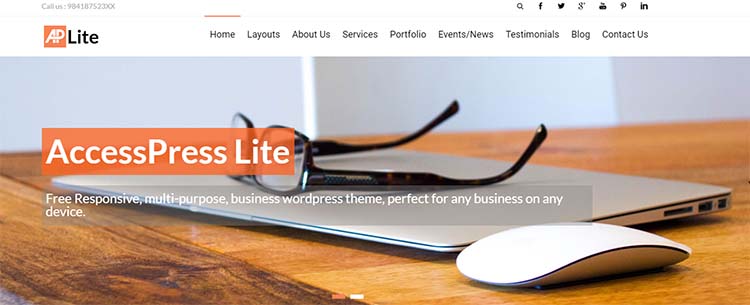 AccessPress Lite Free Plus Responsive WordPress Themes