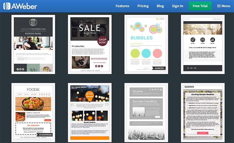 Aweber Email Newsletters Templates
