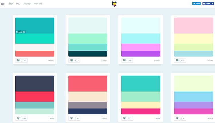 Color Scheme Generators ColorHunt