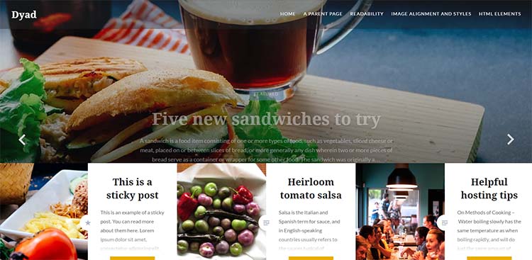 Free Plus Responsive WordPress Themes Dyad