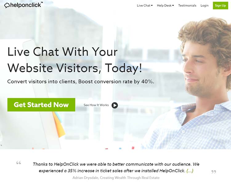 Helponclick Live Chat Software