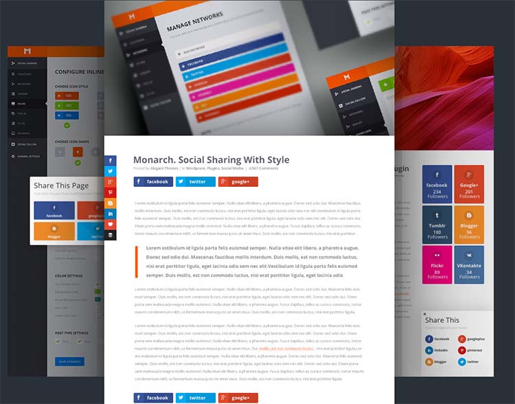 Monarch Best WordPress Social Media Plugins