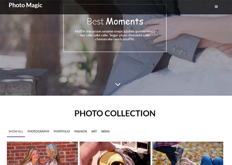 Photo Magic Photography WordPress Themes