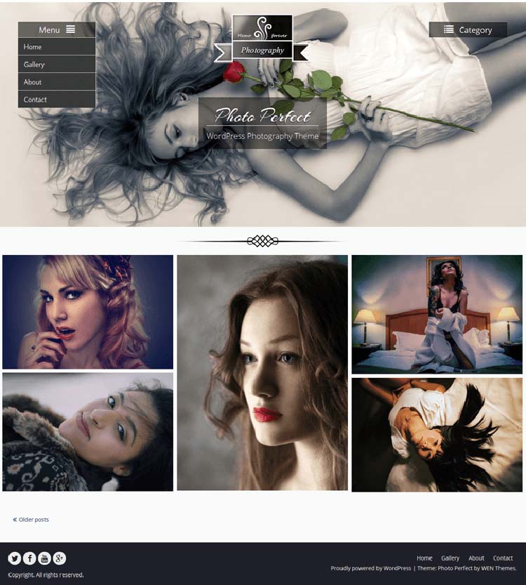 Photo Perfect Photography WordPress Themes