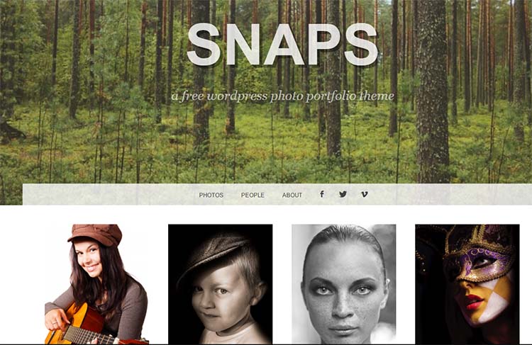 Snaps Photography WordPress Themes