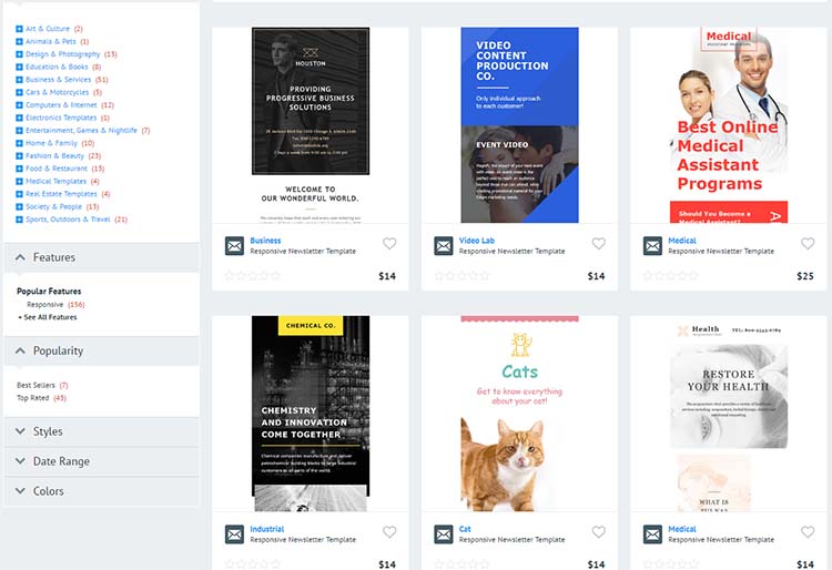 TemplateMonster Email Newsletters Templates