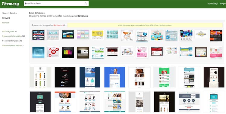 Themezy Email Newsletters Templates