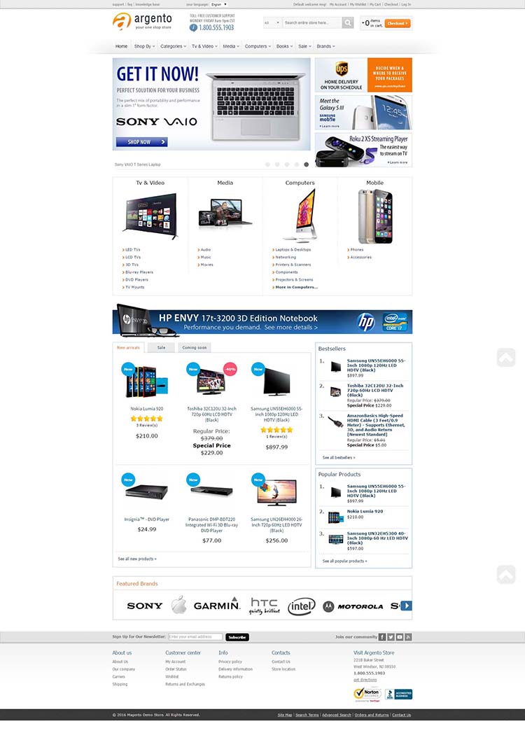 Argento Magento Responsive Templates