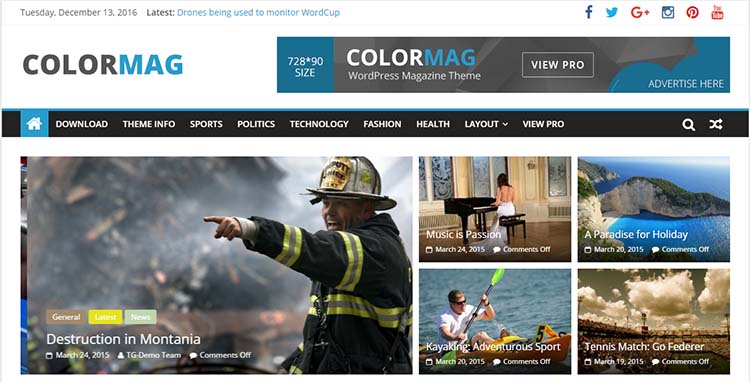 ColorMag WordPress News Magazine Themes
