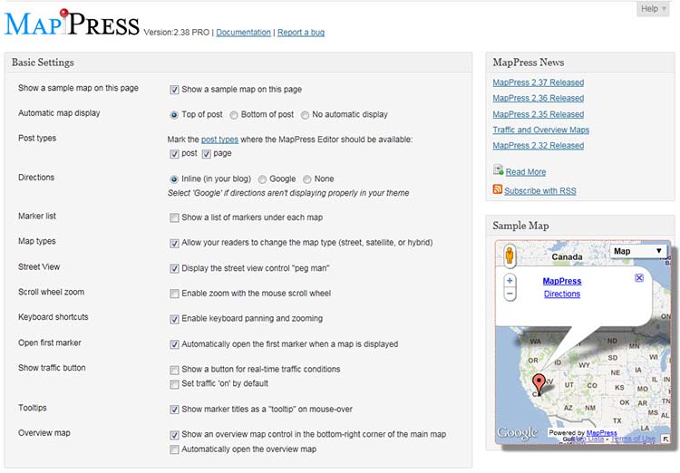 Google Maps Plugins MapPress