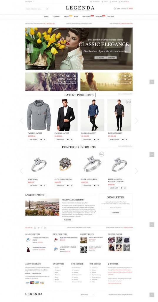 Legenda Magento Responsive Templates