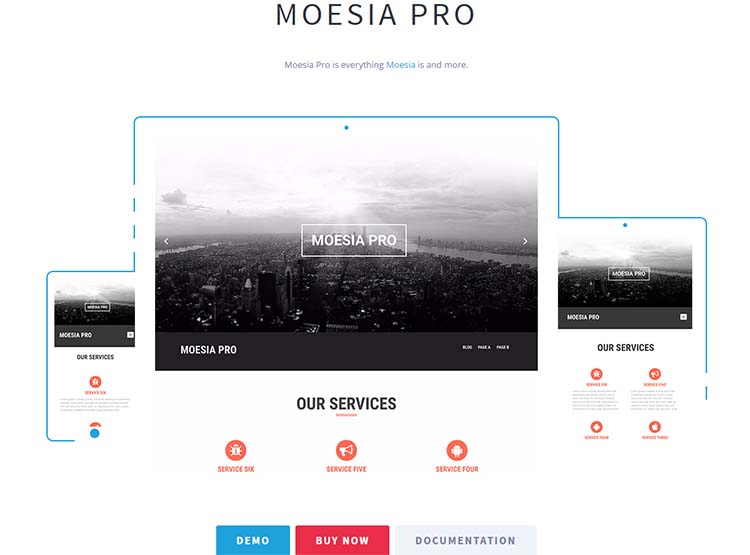 Moesia Pro OnePage WordPress Themes