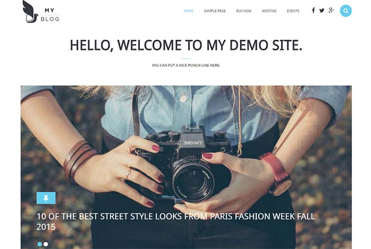 My Blog Minimalist WordPress Themes