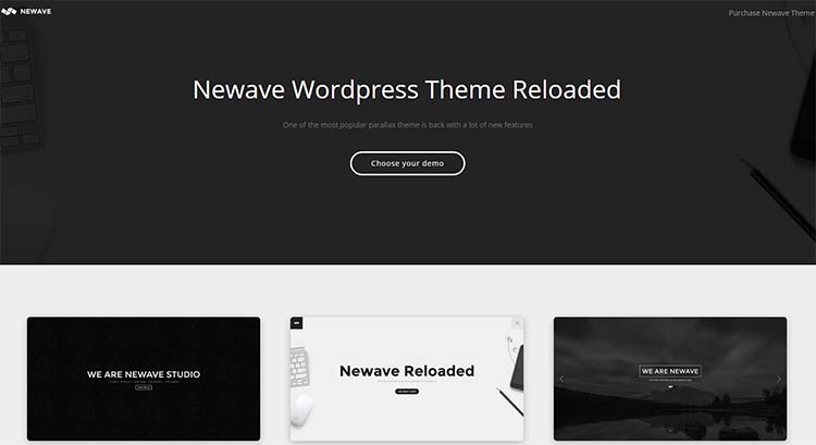 Newave OnePage WordPress Themes