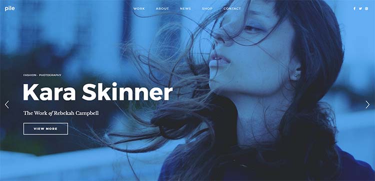 Pile Minimalist WordPress Themes