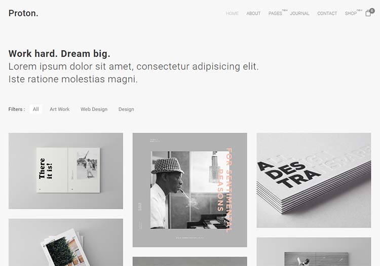 Proton Minimalist WordPress Themes