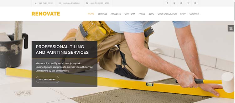 Renovate Construction WordPress Themes