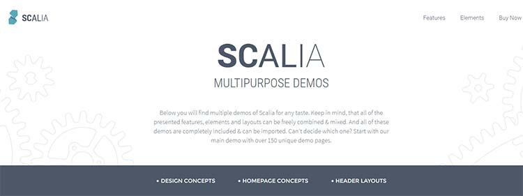 Scalia OnePage WordPress Themes