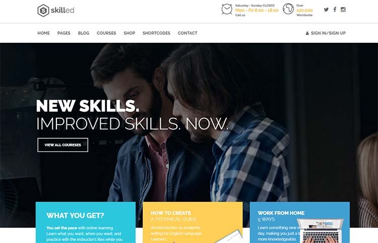 Skilled Education WordPress Themes