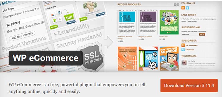 WP WordPress Ecommerce Plugins