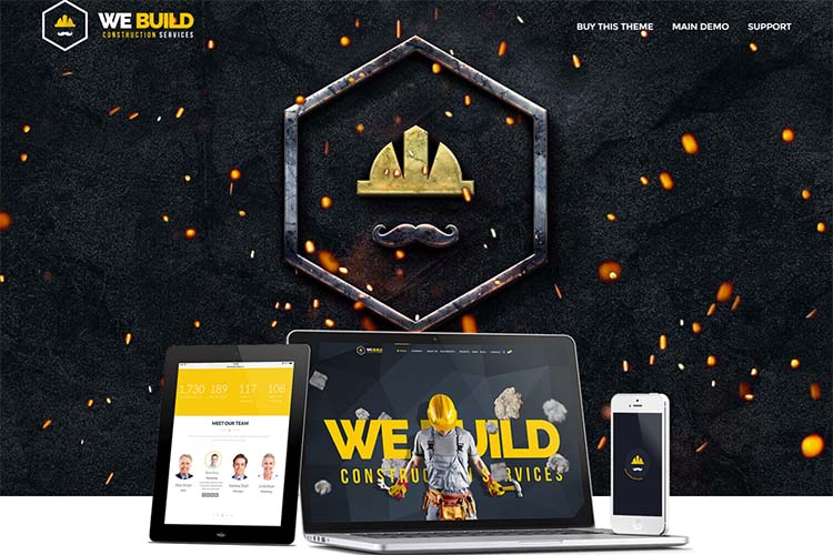 We Build Construction WordPress Themes