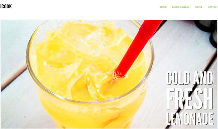 WordPress Food Themes iCook