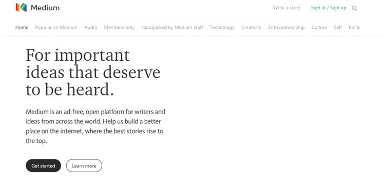 Medium How To Choose The Best Blogging Platform 2017